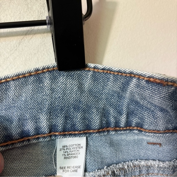 Denim Maxi skirt in size 14. EUC. Cotton Blend, back Slit. - Picture 4 of 8